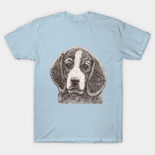 Cute Beagle Lovers  Men Women T-Shirt